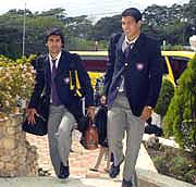 Santiago Salcedo y Julio dos Santos, juntos en uno de los viajes de Copa de Cerro Porteo; ahora ambos preparan maletas para un destino diferente.